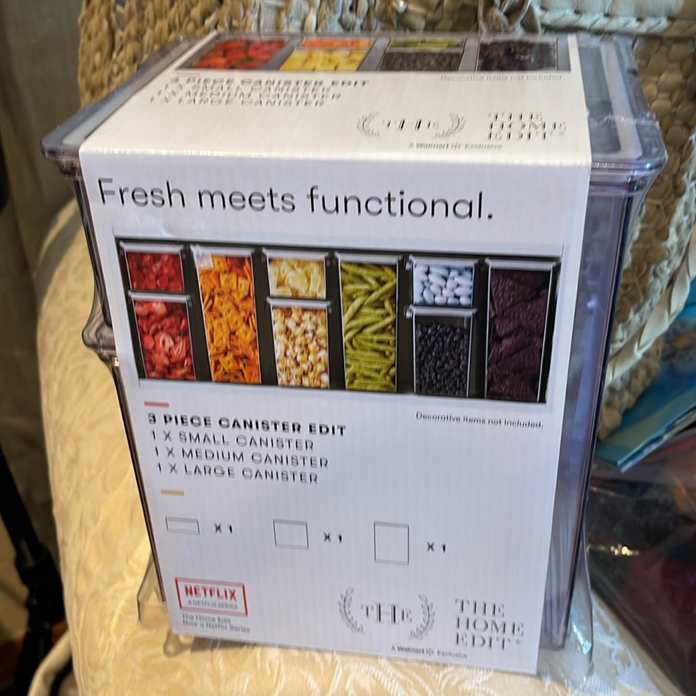 The Home Edit: A Netflix Series. 3 Piece Canister Edit